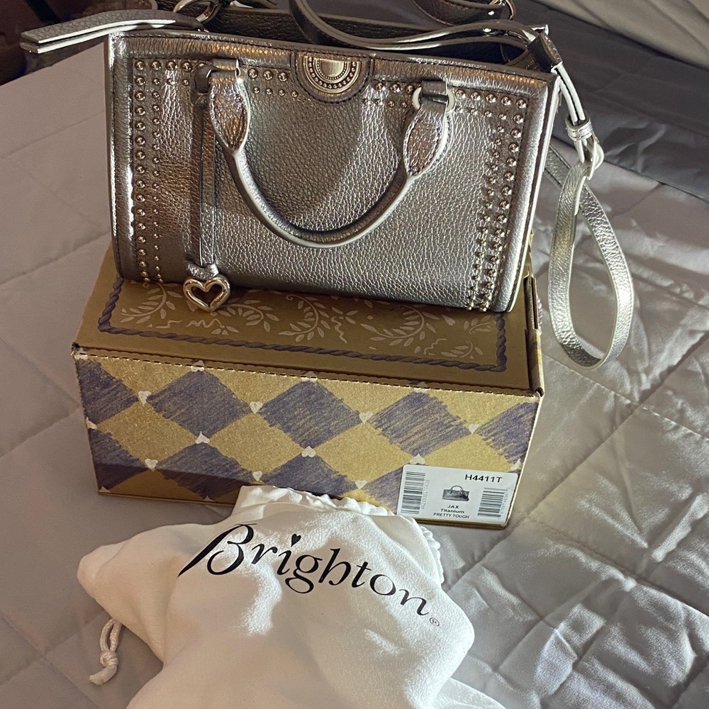 Brighton Silver Crossbody Bag